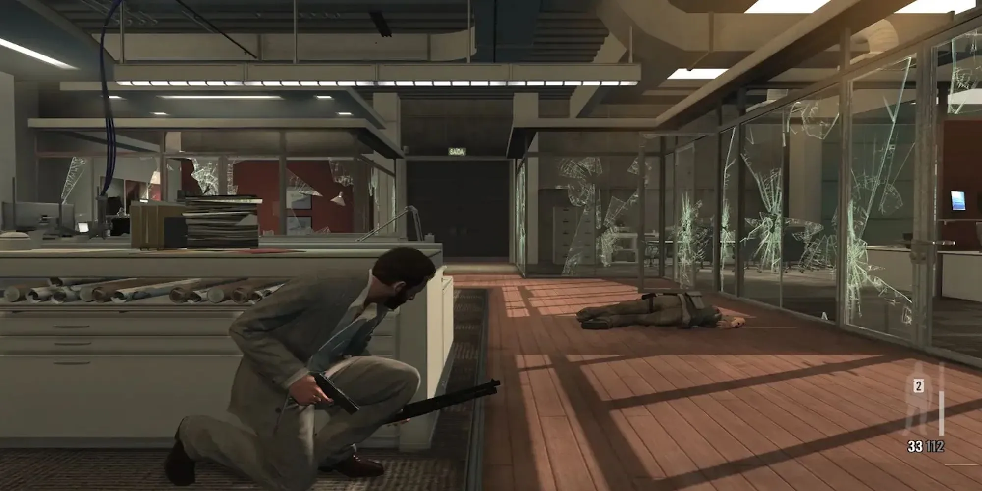 Max Payne sử dụng hiệu ứng Bullet Time trong game Max Payne 3