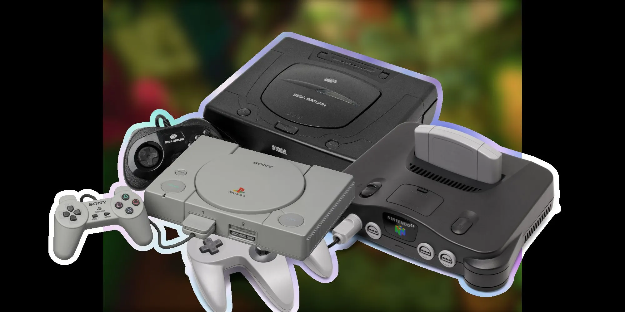 Máy chơi game thế hệ thứ năm với PlayStation 1, Sega Saturn và Nintendo 64.