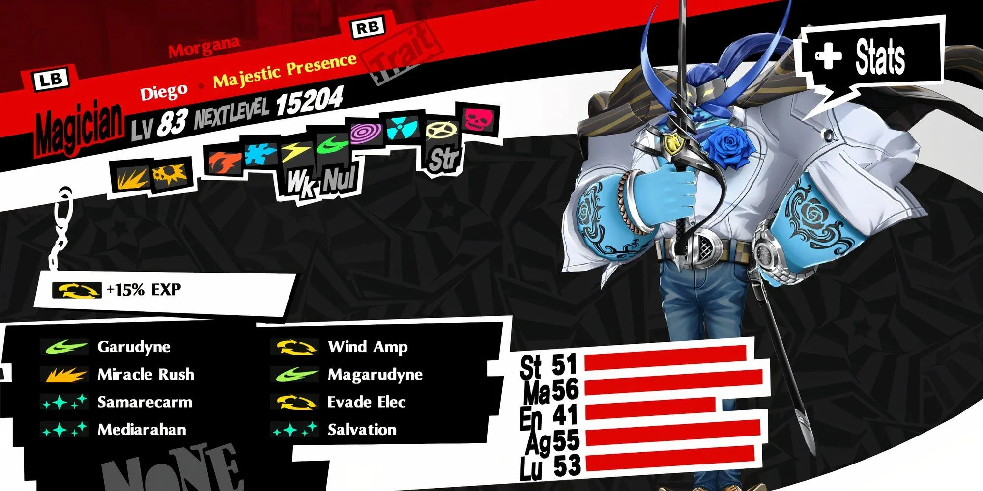 Morgana và các Persona thuộc Magician Arcana trong Persona 5 Royal