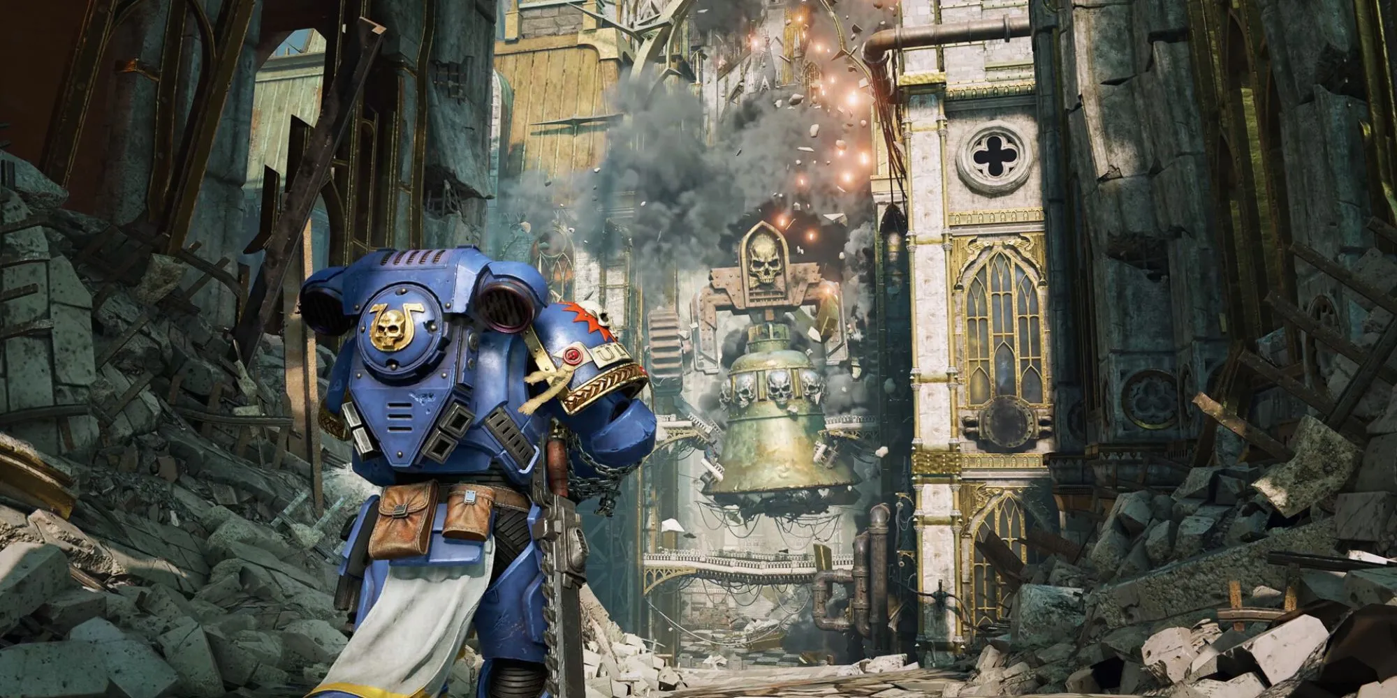 Một ảnh chụp màn hình từ Warhammer 40,000: Space Marine 2, tựa game đã gặt hái nhiều thành công