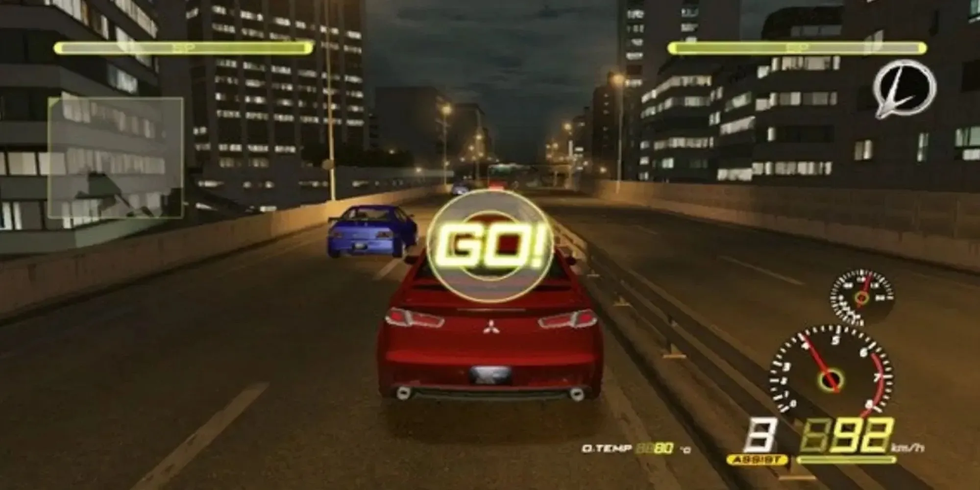 Một chiếc xe độ trong game đua xe đường phố Import Tuner Challenge