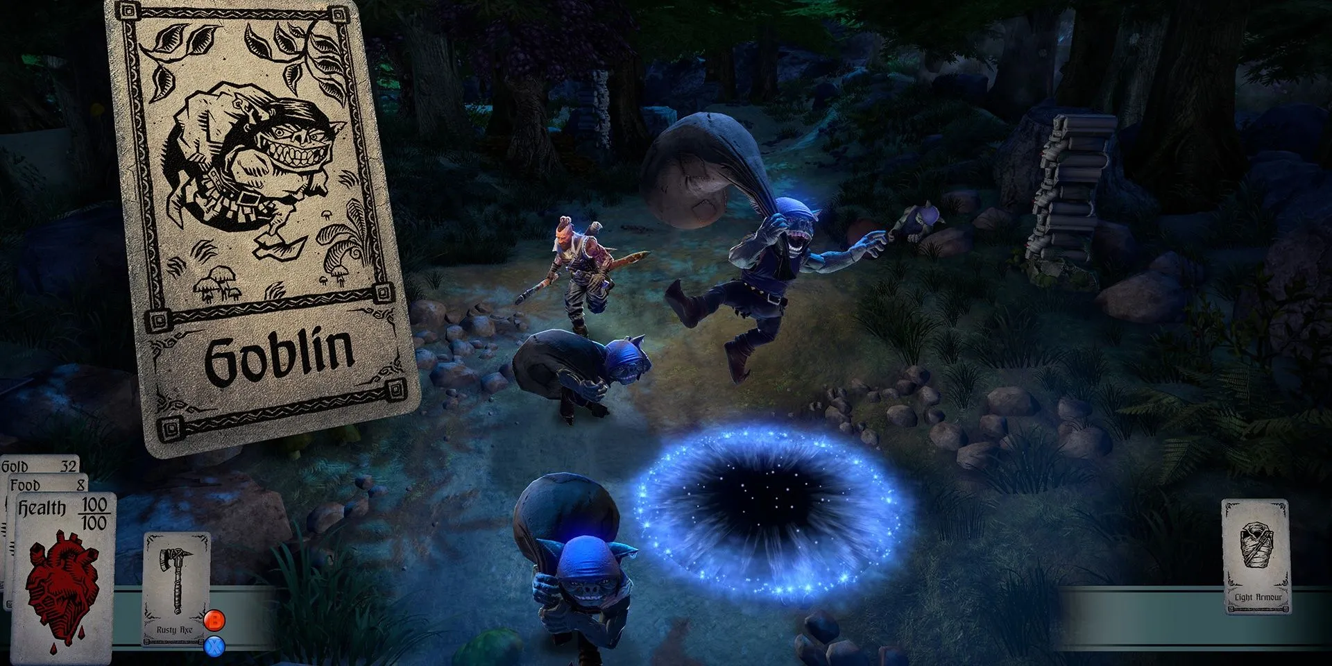 Một Goblin xuất hiện trong trận chiến ở Hand of Fate