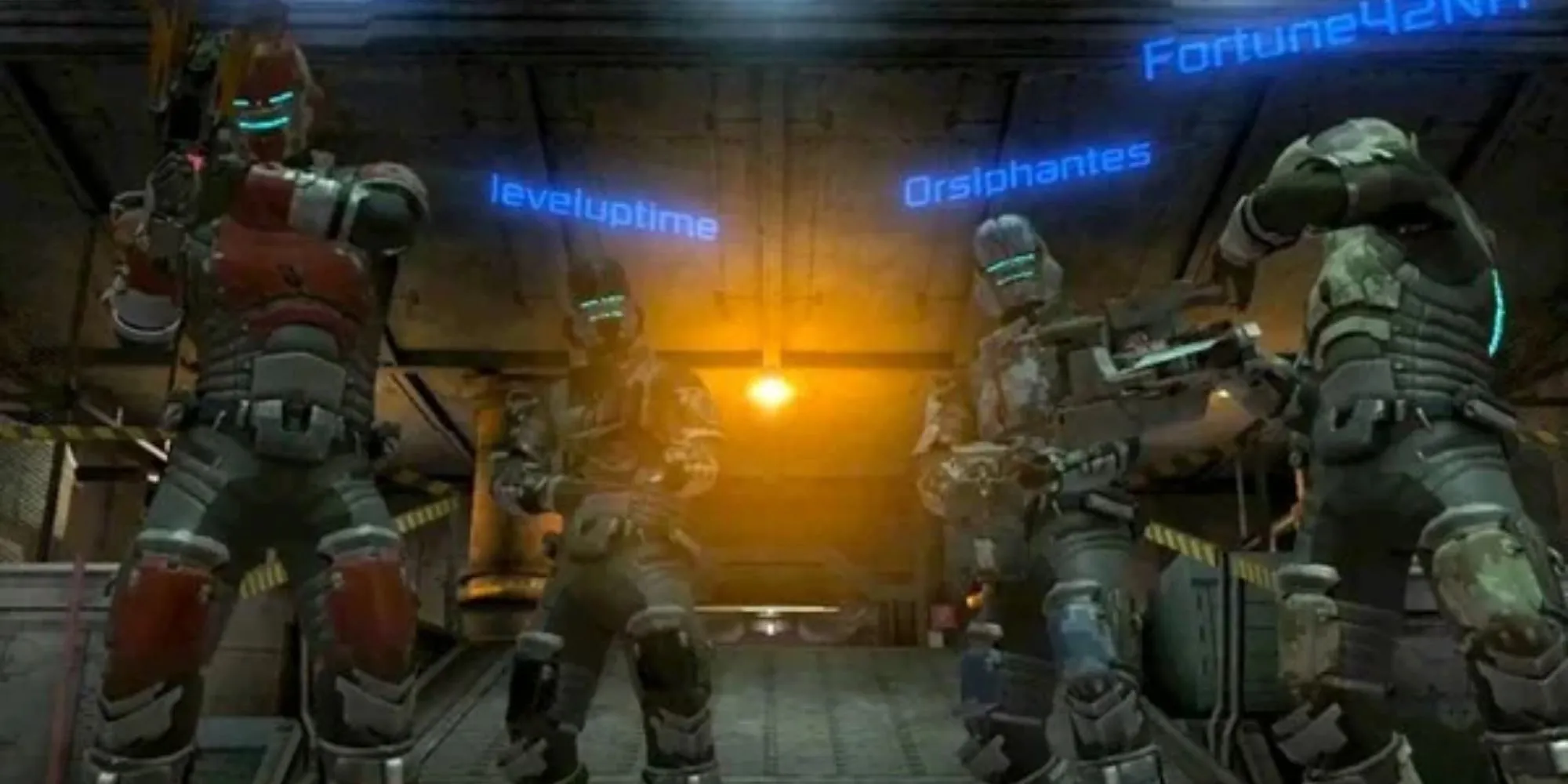 Một trận chiến giữa người và Necromorph trong Dead Space 2 multiplayer