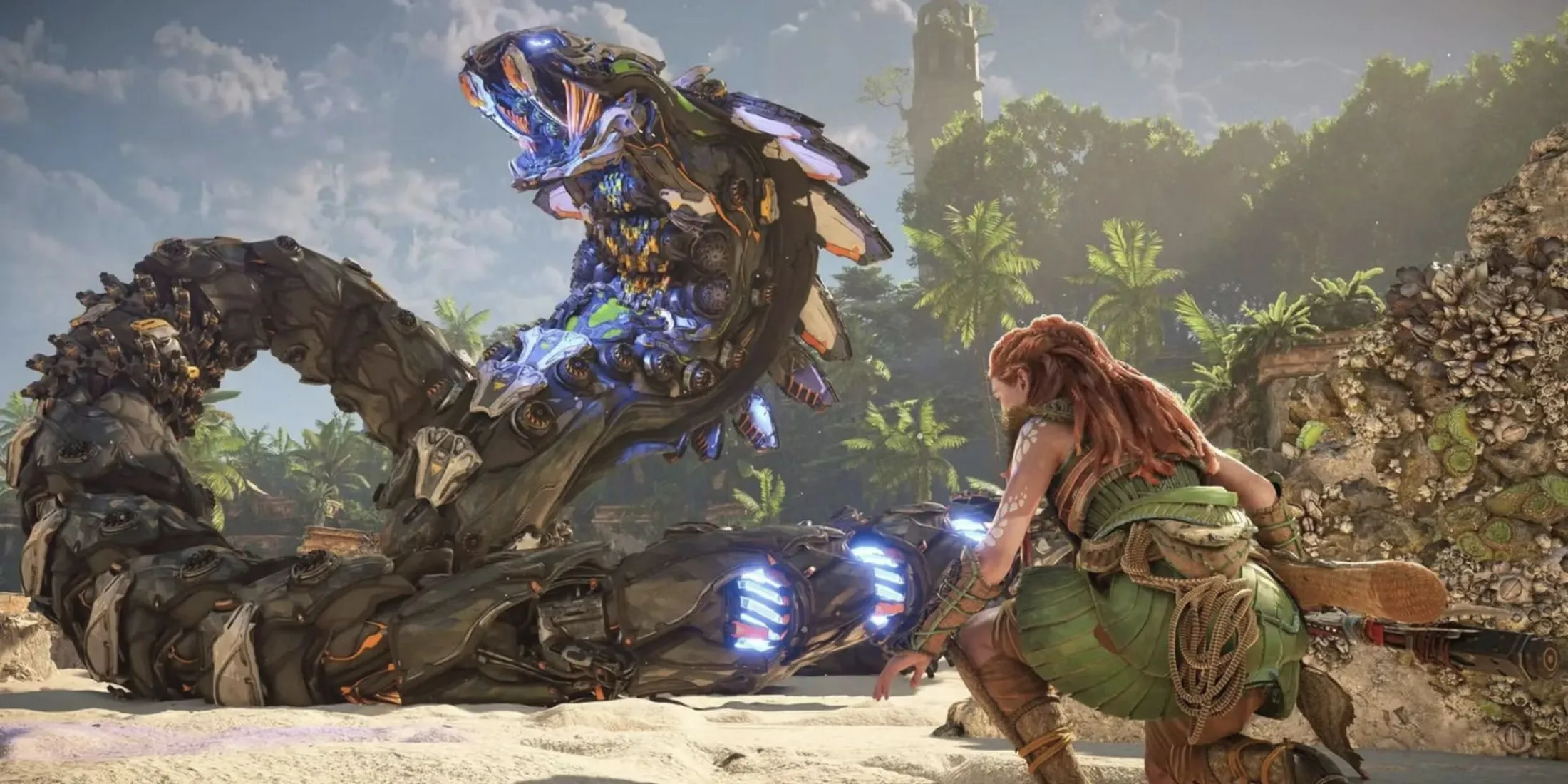 Nhân vật Aloy trong Horizon Forbidden West, tâm điểm tranh cãi về AI trong game