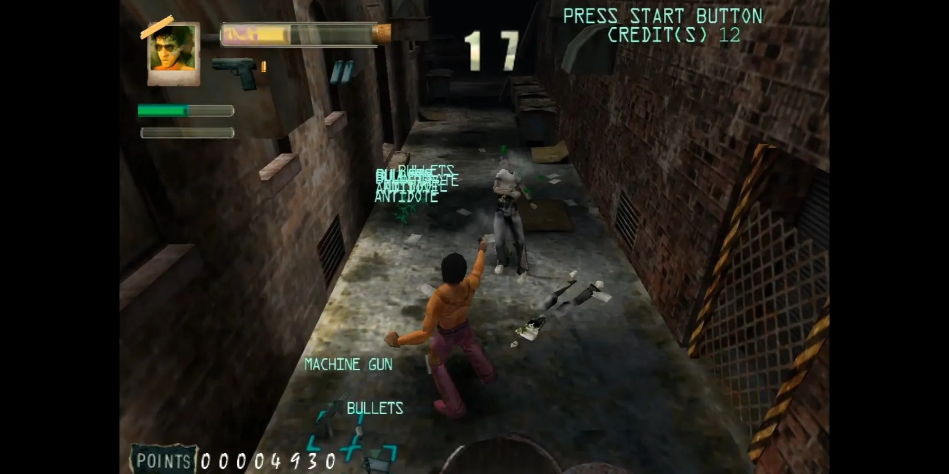 Nhân vật chính trong Zombie Revenge nã đạn vào đám zombie hung hãn