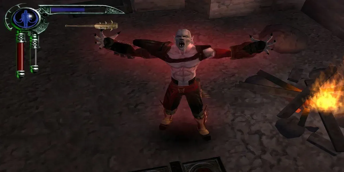 Nhân vật ma cà rồng Kain trong game hành động Blood Omen 2 Legacy of Kain PS2