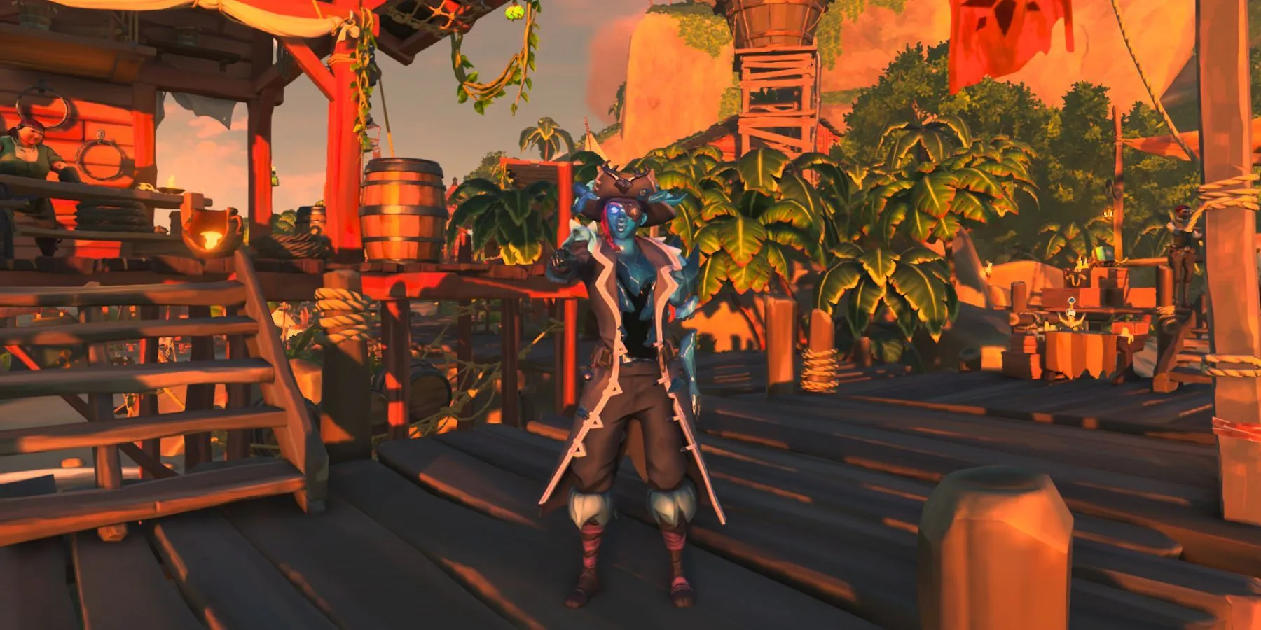 Nhân vật trong Sea of Thieves với bộ trang phục Creeping Cold bí ẩn