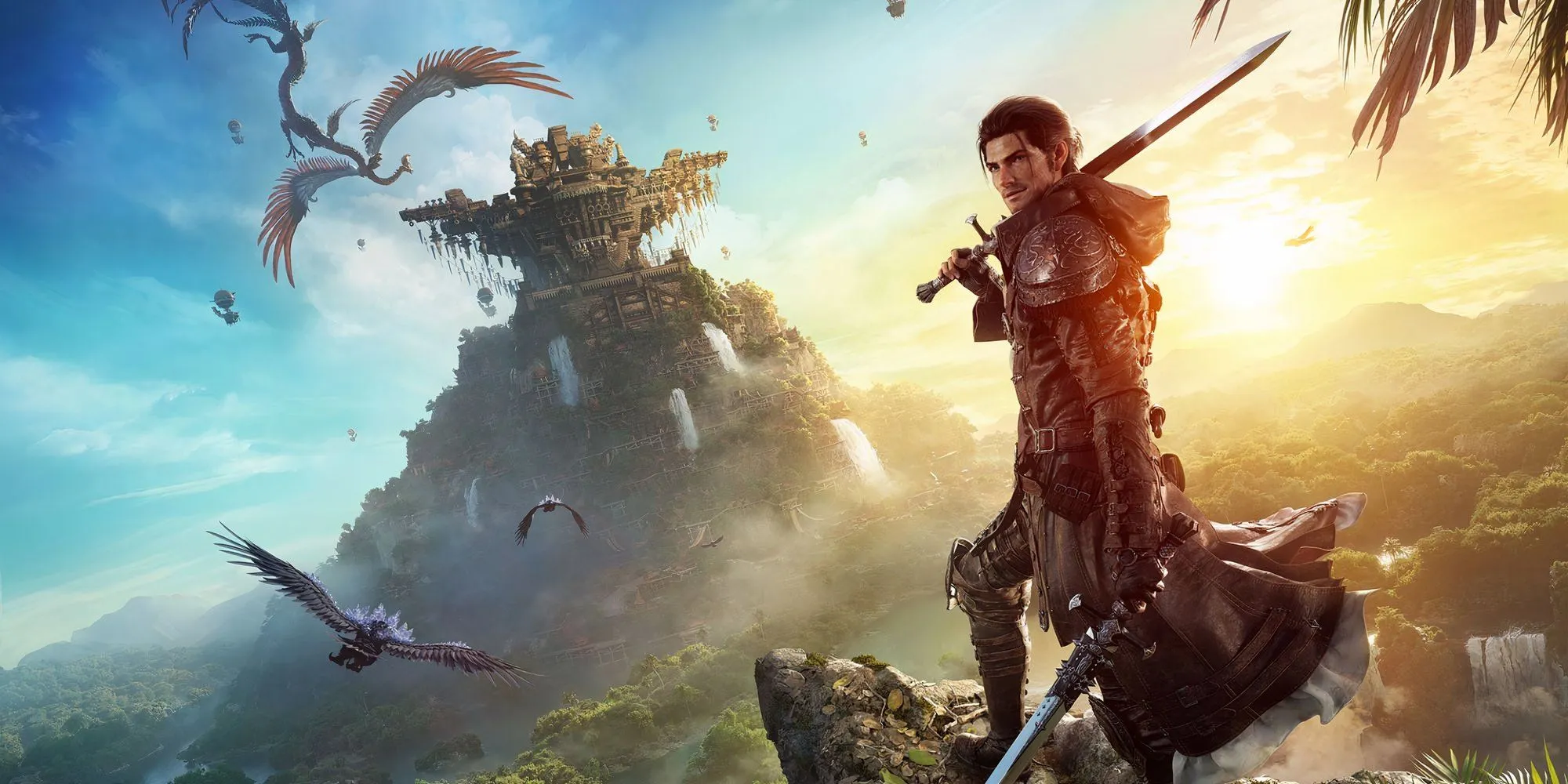 Nhân vật Warrior of Light trong Final Fantasy 14 Dawntrail đứng oai vệ với thanh kiếm, sẵn sàng cho những thử thách trong hầm ngục.