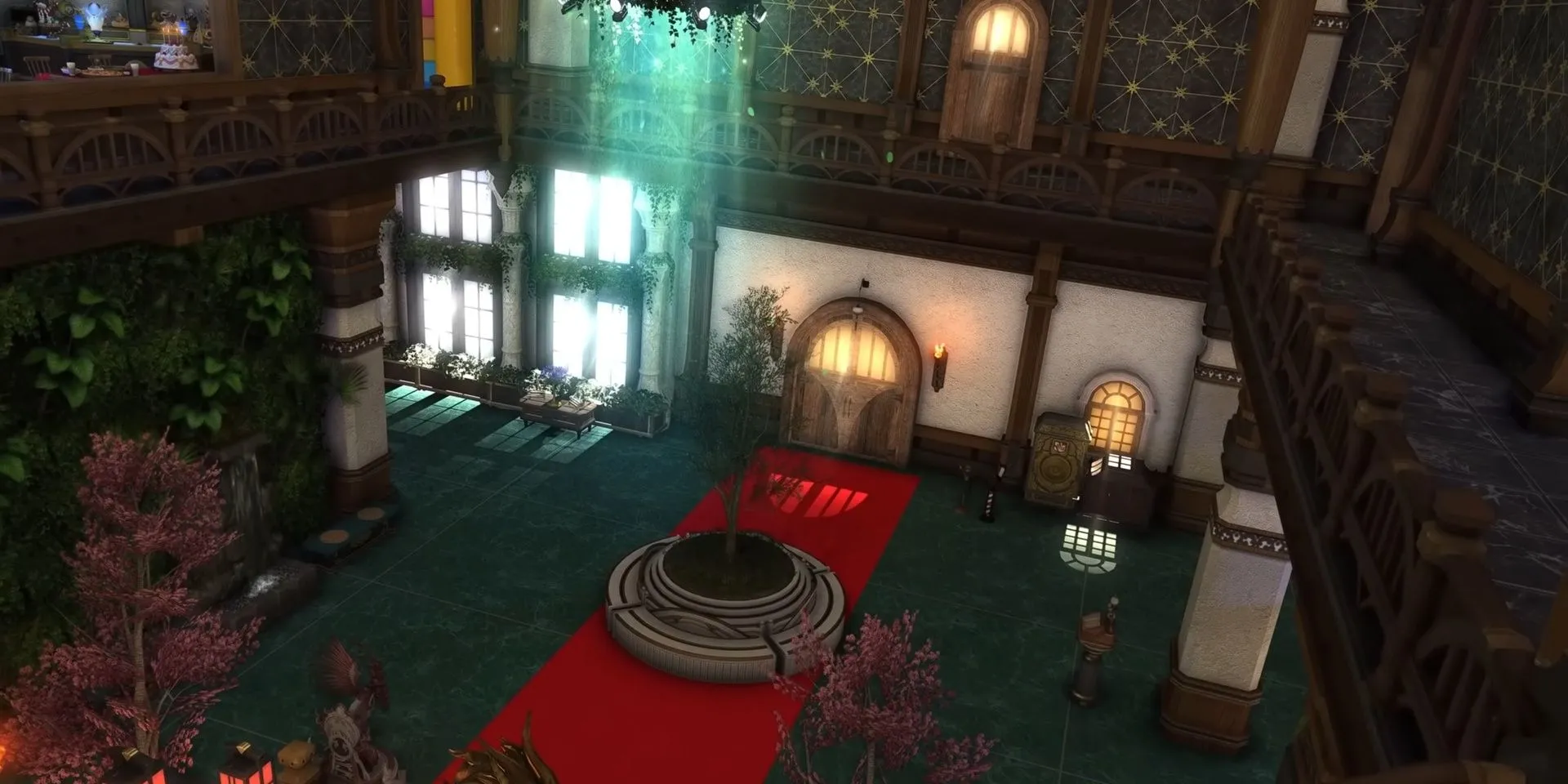 Nội thất một căn nhà được người chơi Final Fantasy XIV thiết kế xa hoa