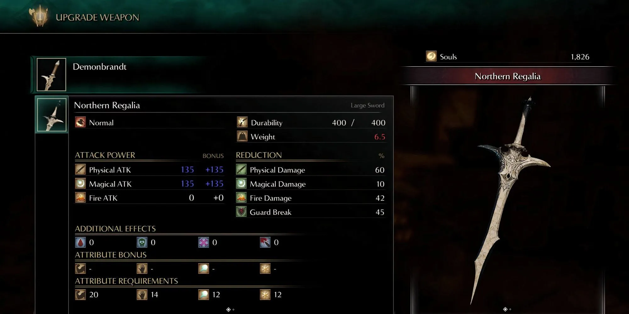 Northern Regalia, thanh kiếm mạnh mẽ cuối game trong Demon's Souls Remake