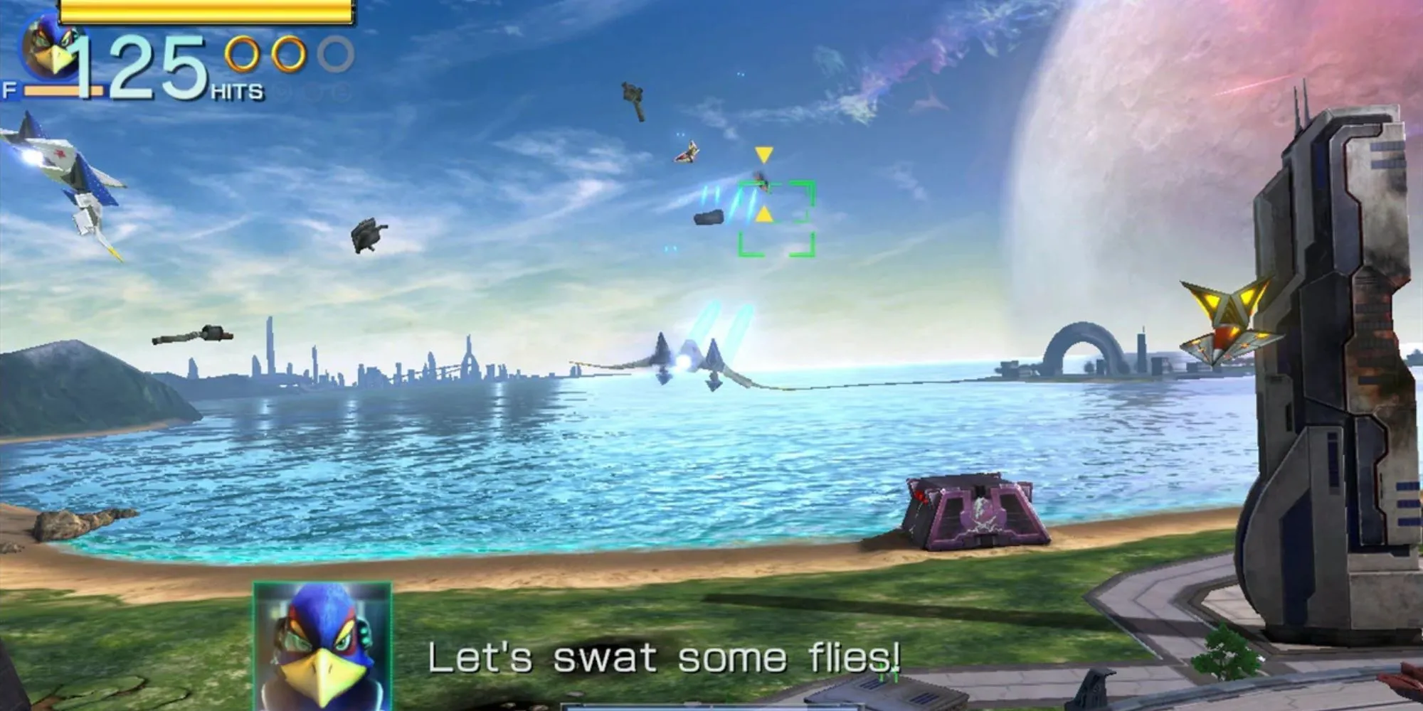Phi thuyền Arwing trong game Star Fox Zero trên Wii U
