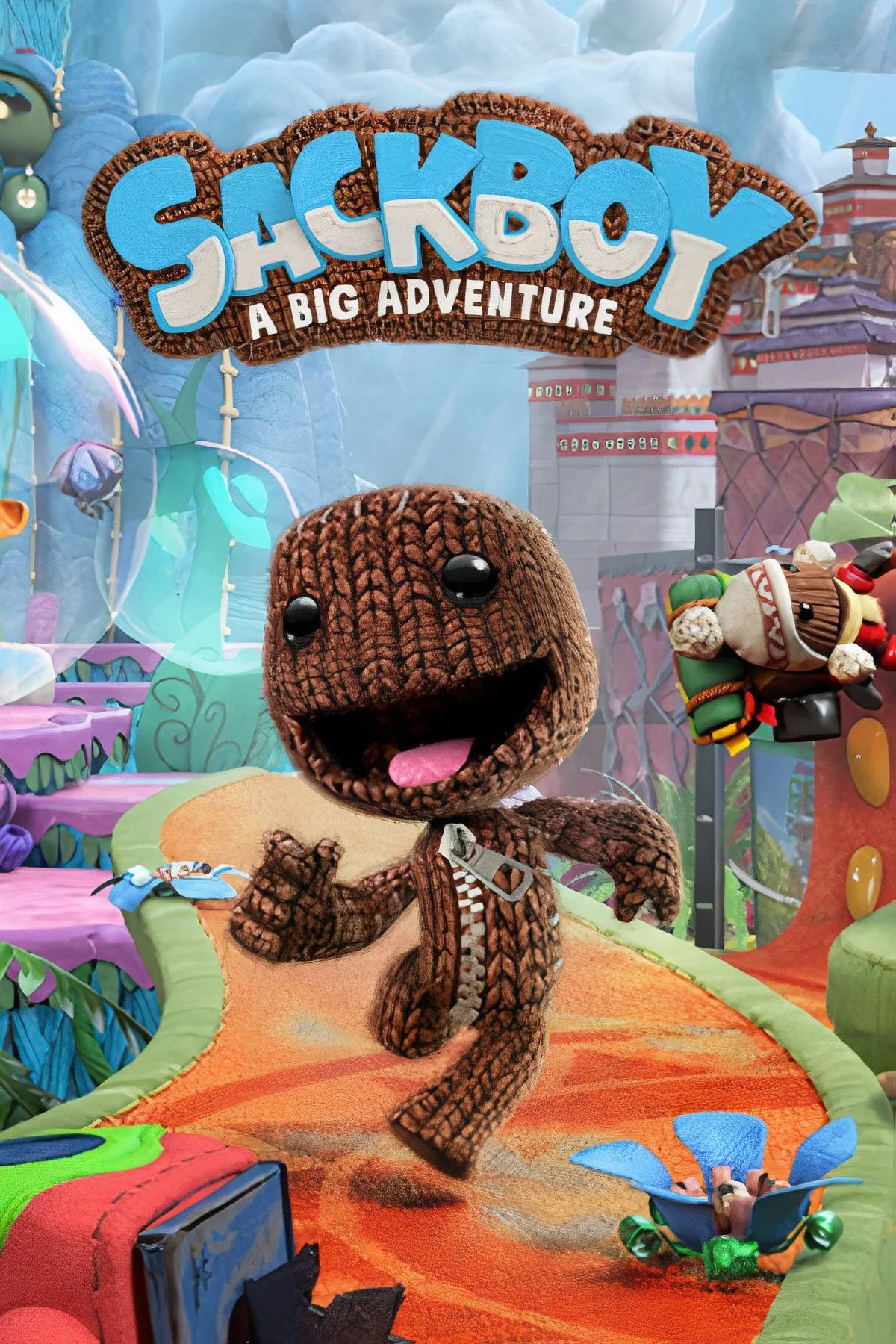 Sackboy trong artwork quảng cáo cho game Sackboy: A Big Adventure