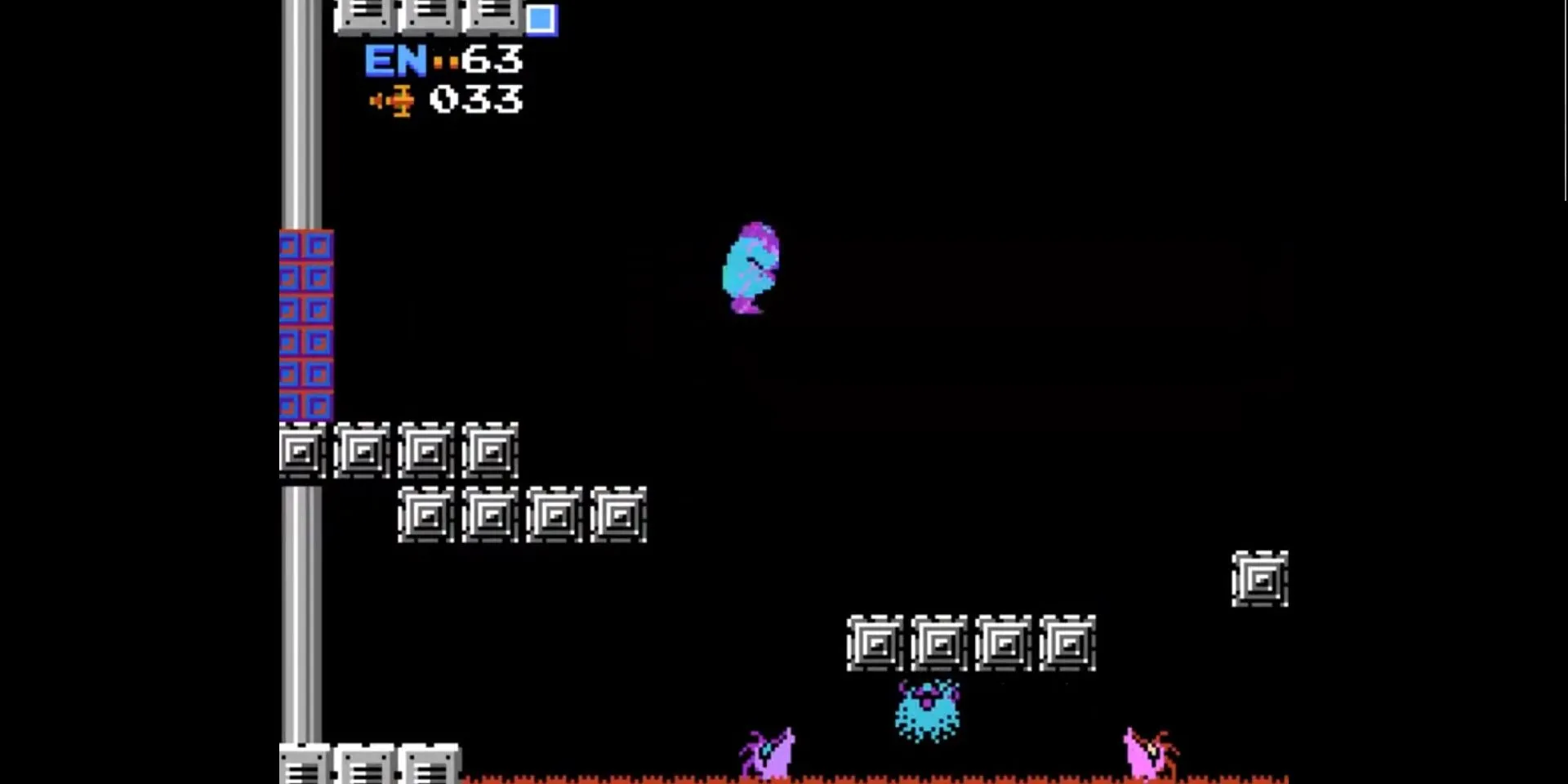 Samus dùng Screw Attack trong Metroid
