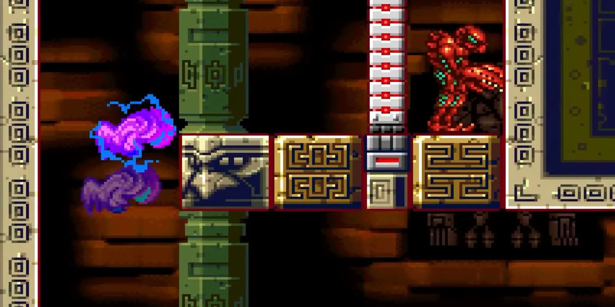 Samus thi triển Screw Attack trong Metroid Zero Mission, biến cú nhảy thành vũ khí