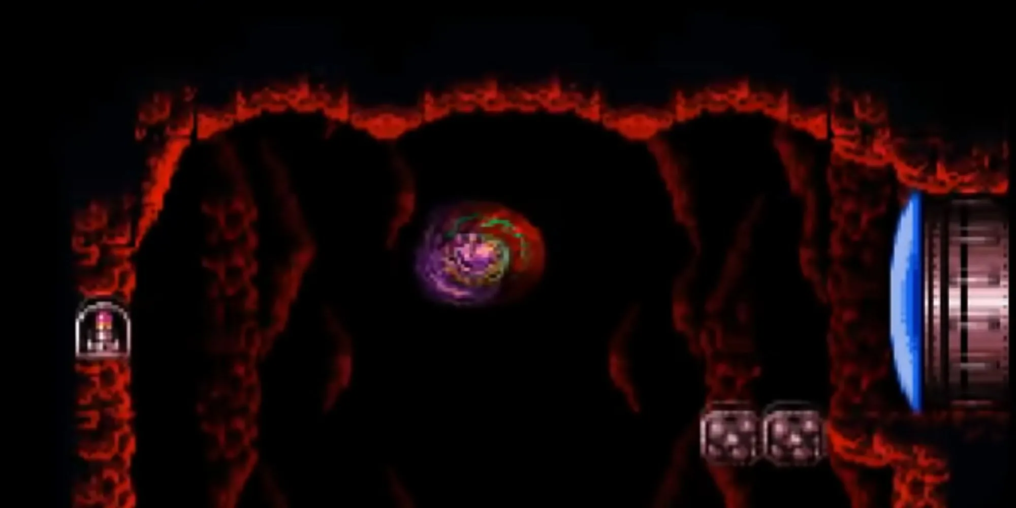Samus thực hiện Space Jump trong Super Metroid, cho phép nhảy liên tục trên không