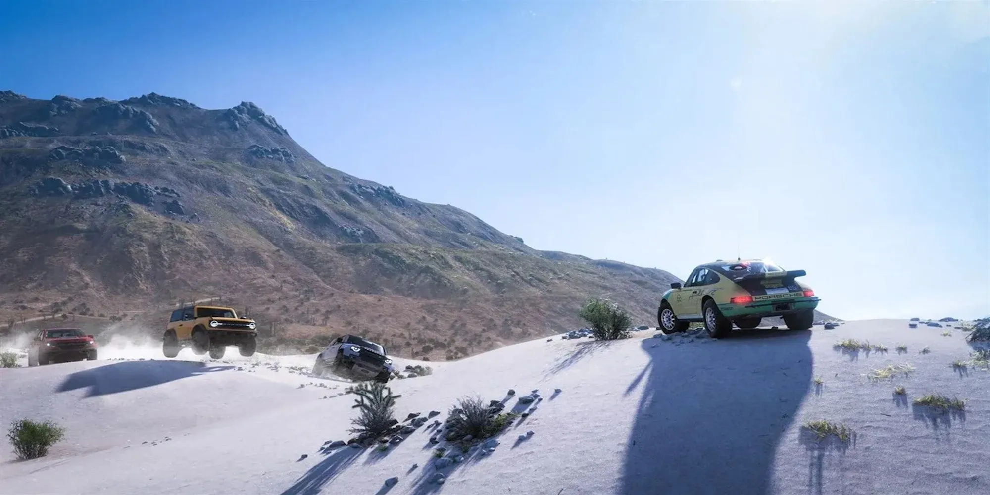 Siêu xe Mercedes-AMG One lao vun vút trên đường đua sa mạc trong Forza Horizon 5