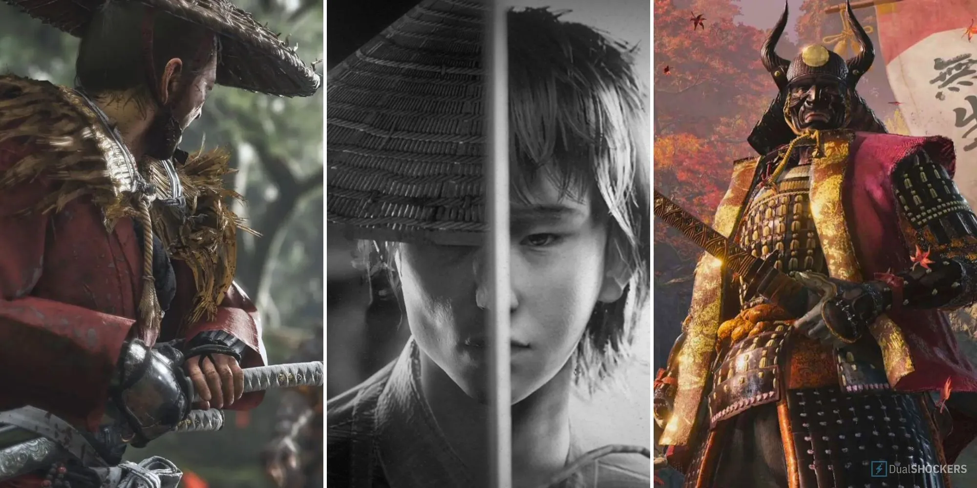 So sánh đồ họa và phong cách của các game bối cảnh Nhật Bản phong kiến như Ghost of Tsushima và các tựa game tương tự