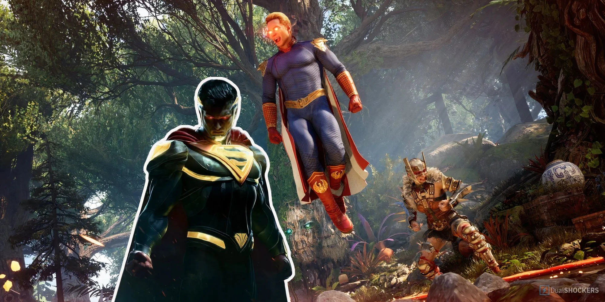 So sánh Homelander trong Mortal Kombat 1 với tạo hình trong Siege