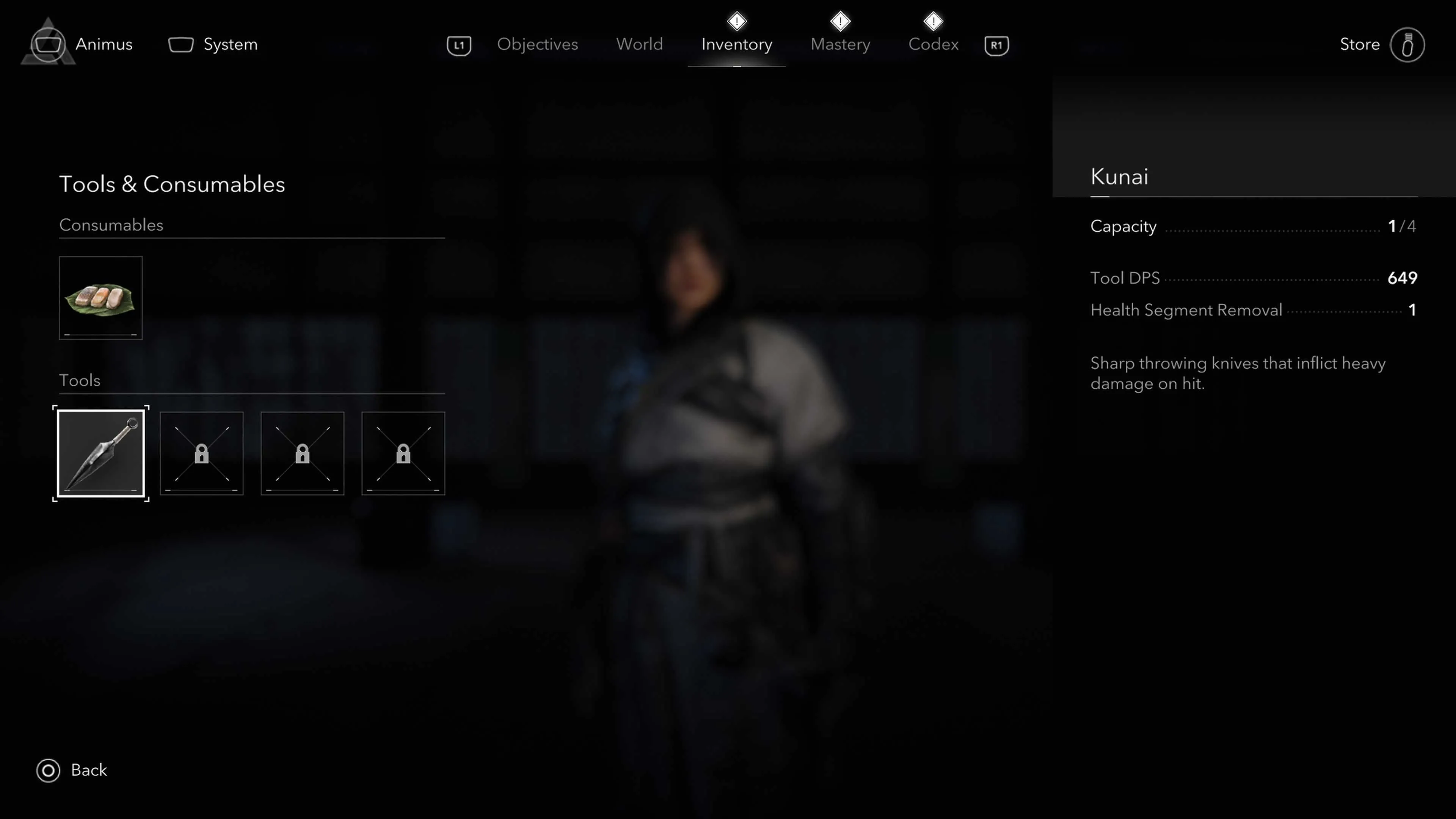 Sử dụng Kunai trong chiến đấu Assassin's Creed Shadows