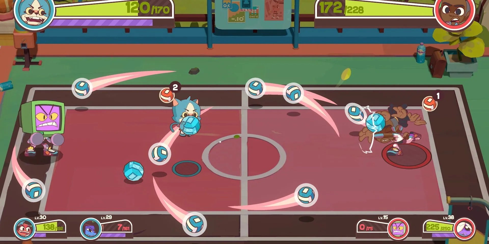 Sử dụng tuyệt chiêu trong Dodgeball Academia