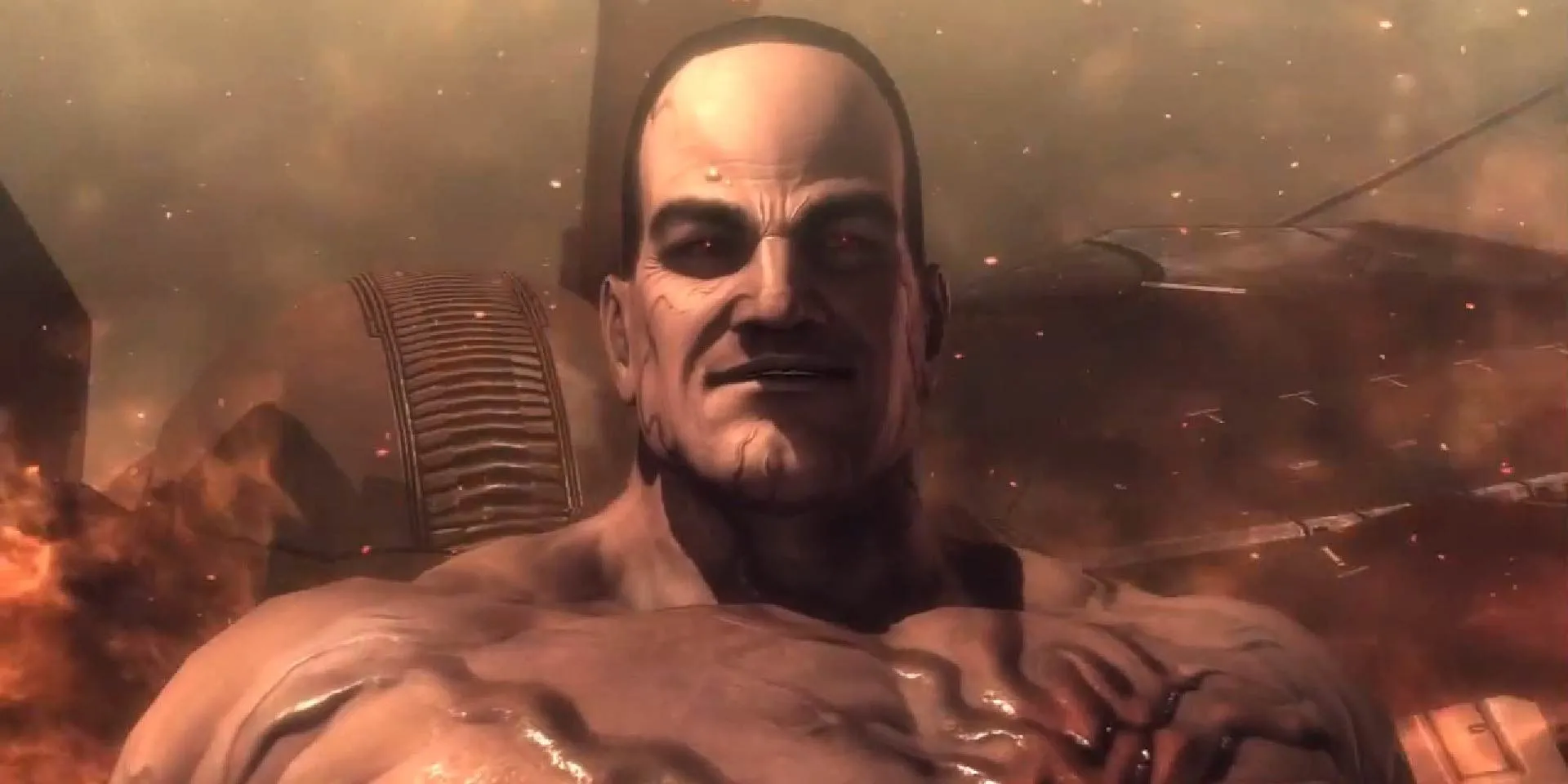 Thượng nghị sĩ Armstrong đầy cơ bắp trong Metal Gear Rising: Revengeance
