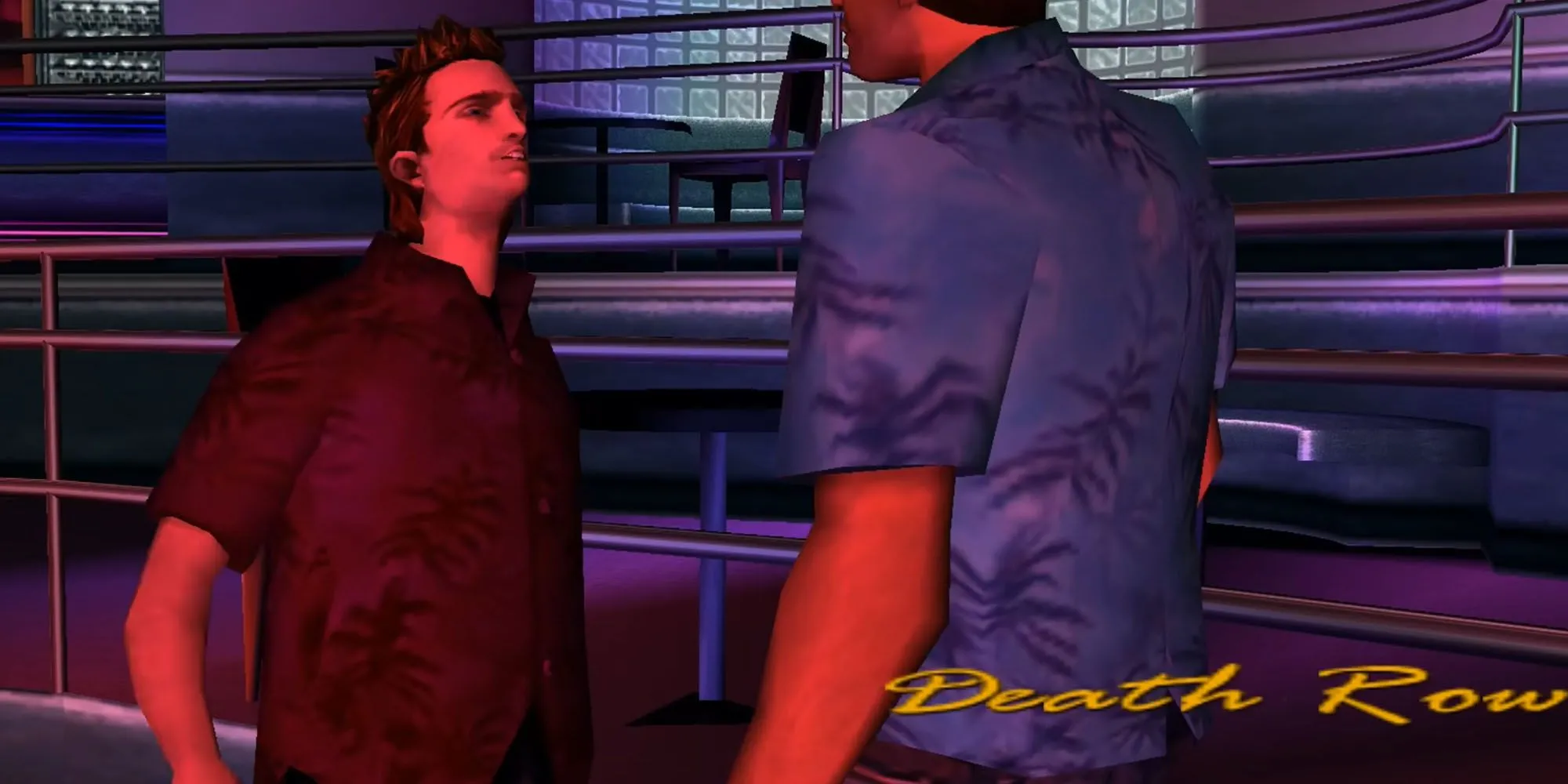 Tommy Vercetti lái xe đến bãi phế liệu để giải cứu Lance trong nhiệm vụ Death Row GTA Vice City