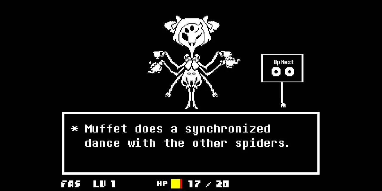 Trận đấu boss Muffet với vũ điệu nhện trong Undertale