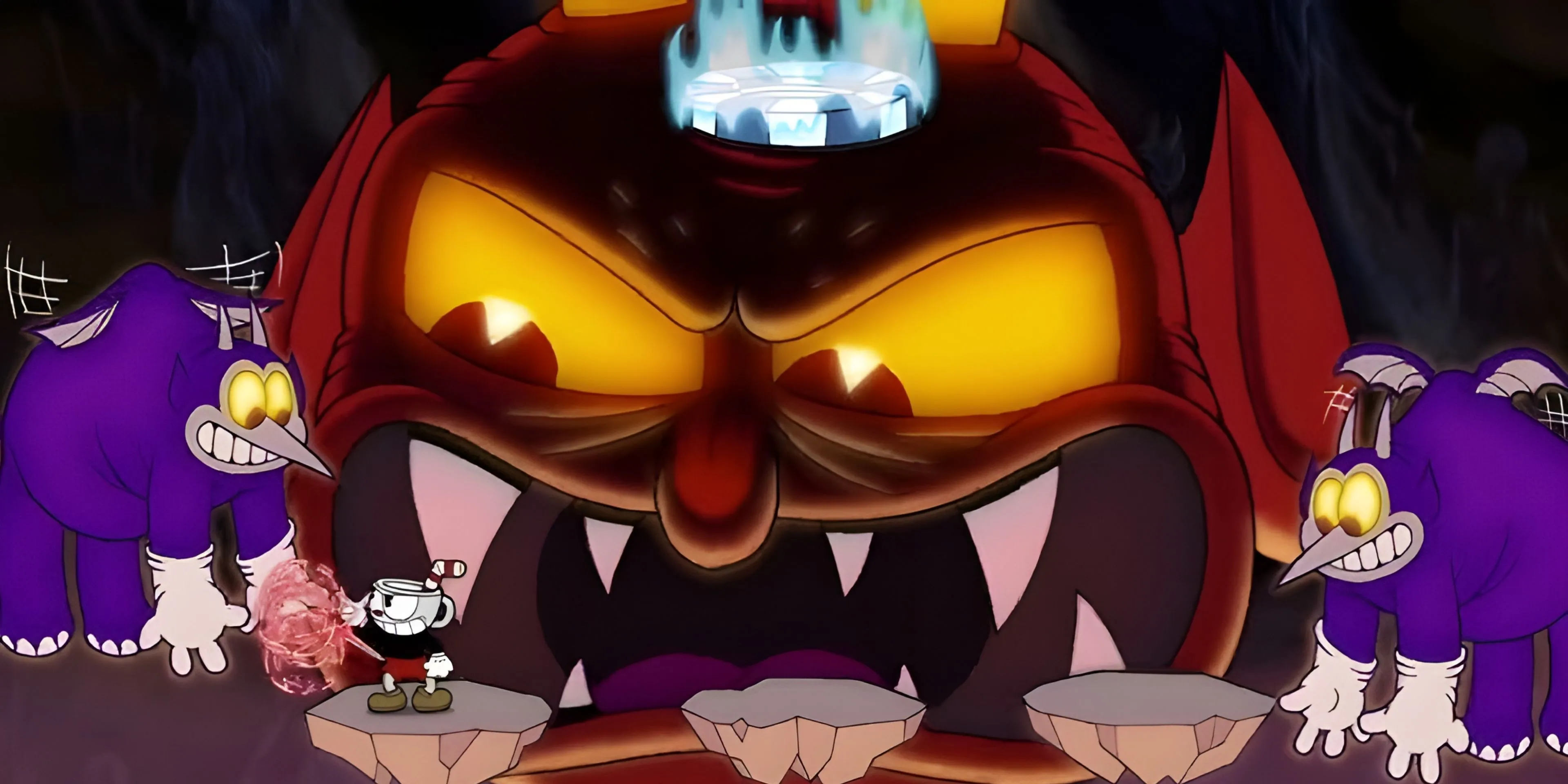 Trận đấu boss The Devil đầy thử thách trong Cuphead