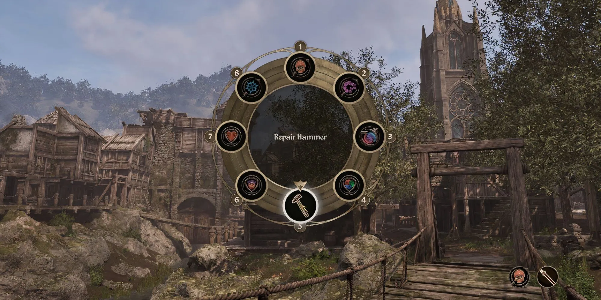 Vật phẩm Búa sửa chữa (Repair Hammer) trong Oblivion Remastered, công cụ chính để tự sửa trang bị