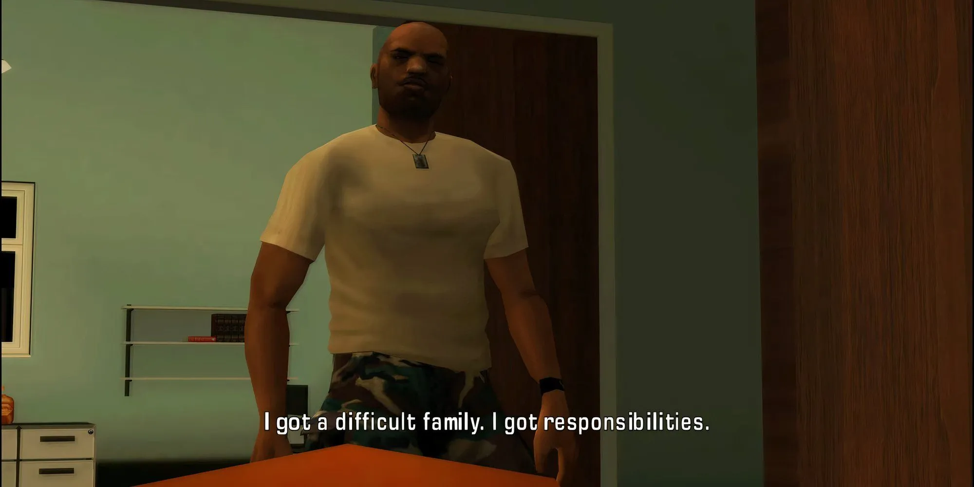 Victor Vance, nhân vật chính của GTA Vice City Stories, đang đứng