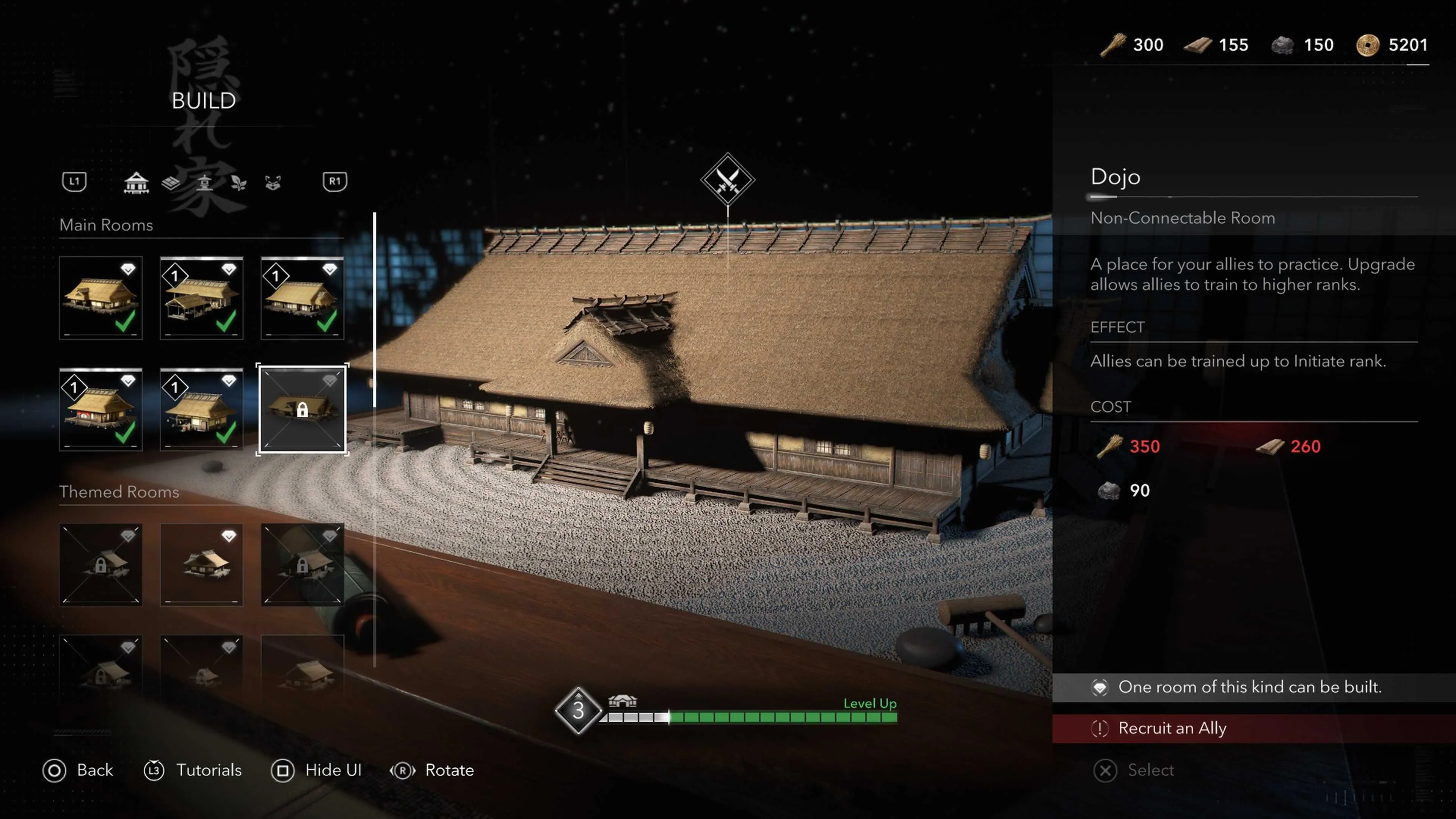 Võ đường Dojo trong Assassin's Creed Shadows, nơi huấn luyện và nâng cấp đồng minh chiến đấu