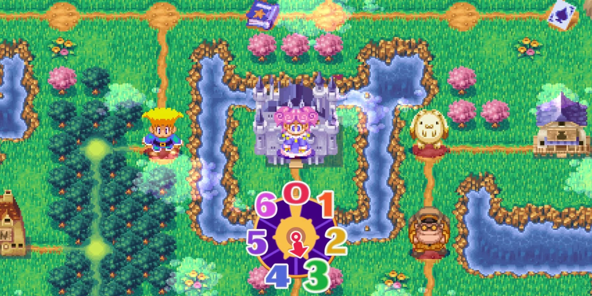 Vòng quay may mắn trong game Dokapon Sword of Fury