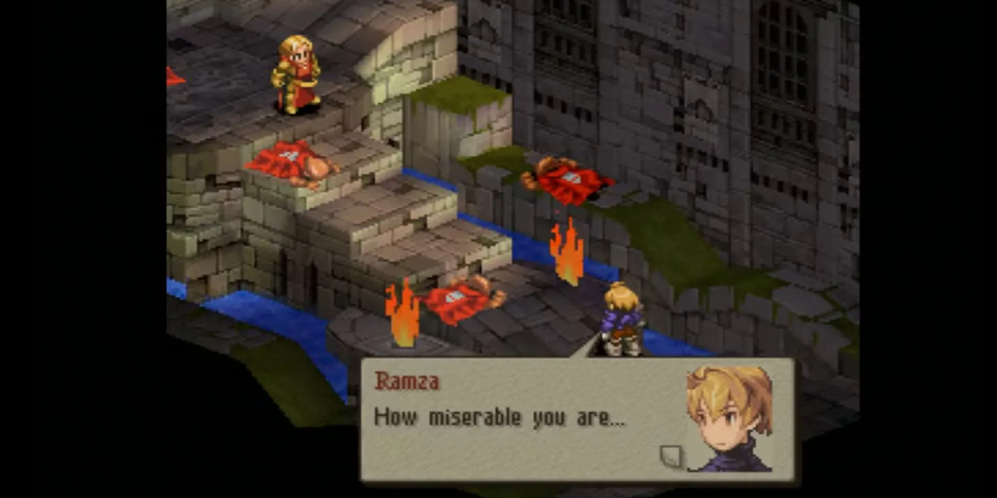 Wiegraf trong Final Fantasy Tactics biến hình thành Belias sau khi bị đánh bại ở dạng người