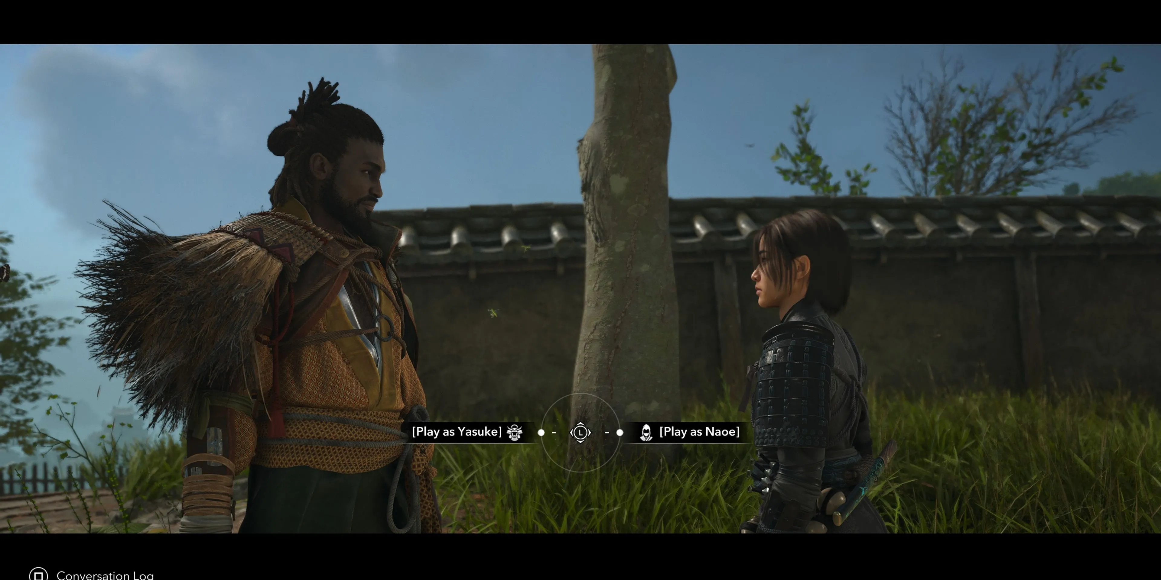 Yasuke và Naoe trong Assassin's Creed Shadows đứng cạnh nhau sẵn sàng cho nhiệm vụ