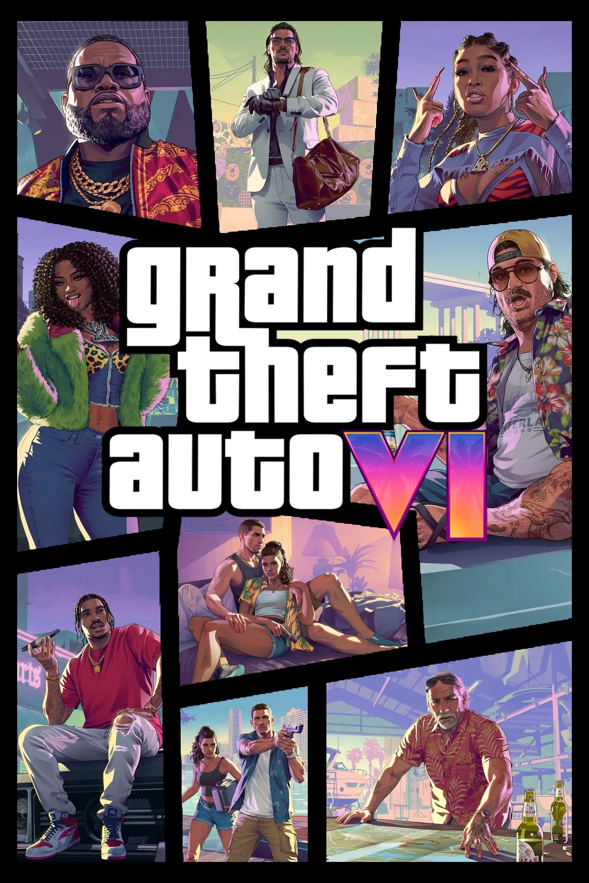 Ảnh cover art game GTA 6 được phát triển bởi Rockstar Games