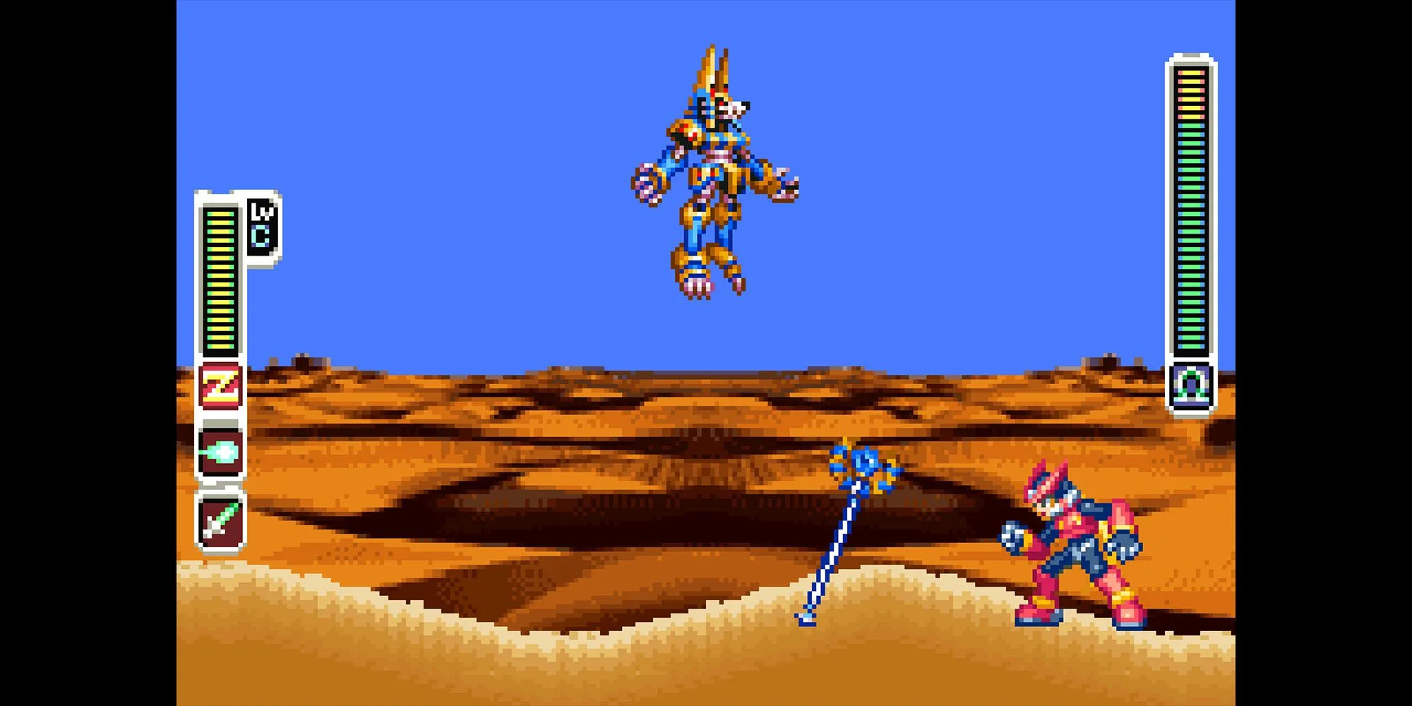 Artwork nhân vật chính của game Mega Man Zero trên Game Boy Advance