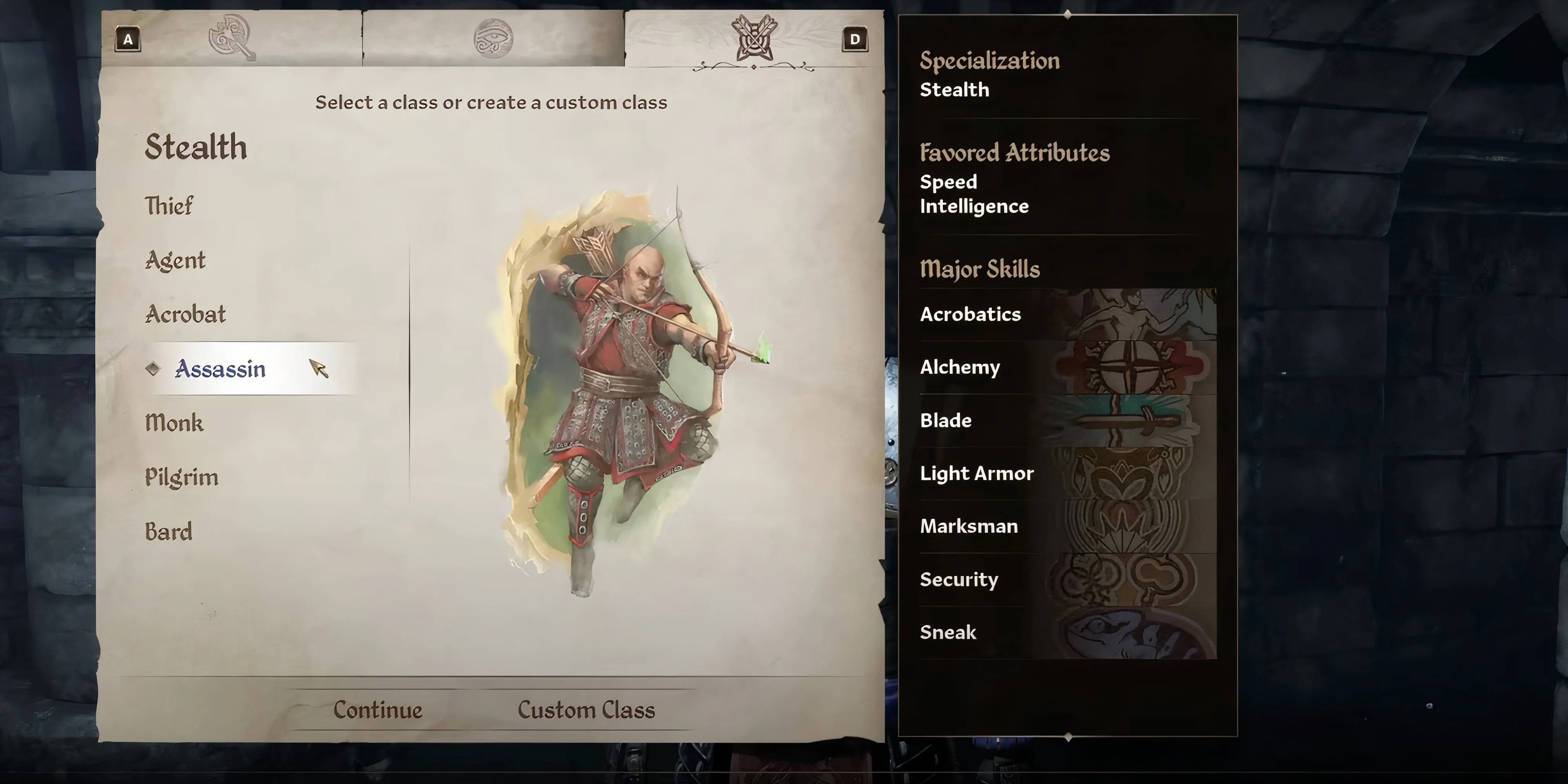 Assassin (Thích Khách) thực hiện hành động tàng hình trong Oblivion Remastered