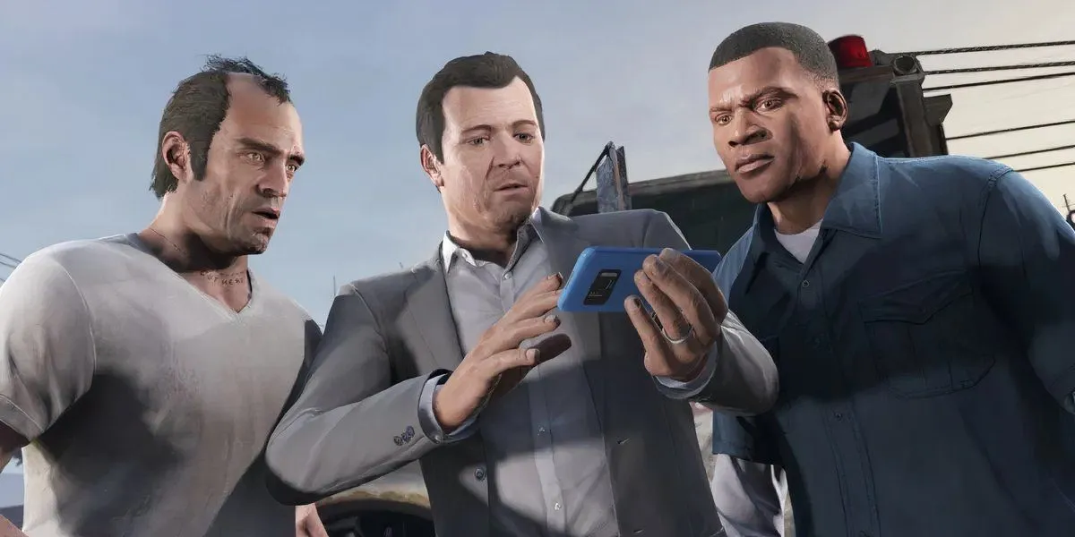 Ba nhân vật chính Michael, Franklin, Trevor trong GTA 5