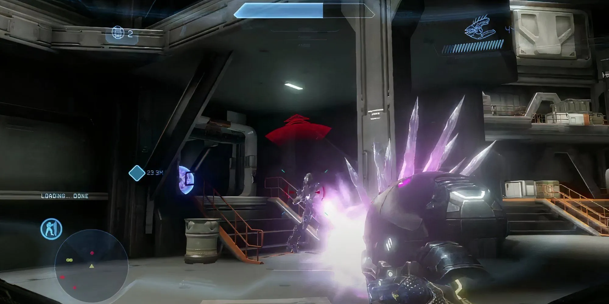 Bắn Needler vào một Elite trong chiến dịch Halo 4