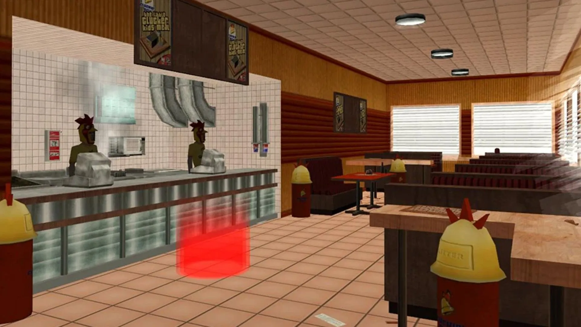 Bên trong nhà hàng Cluckin Bell trong game GTA San Andreas