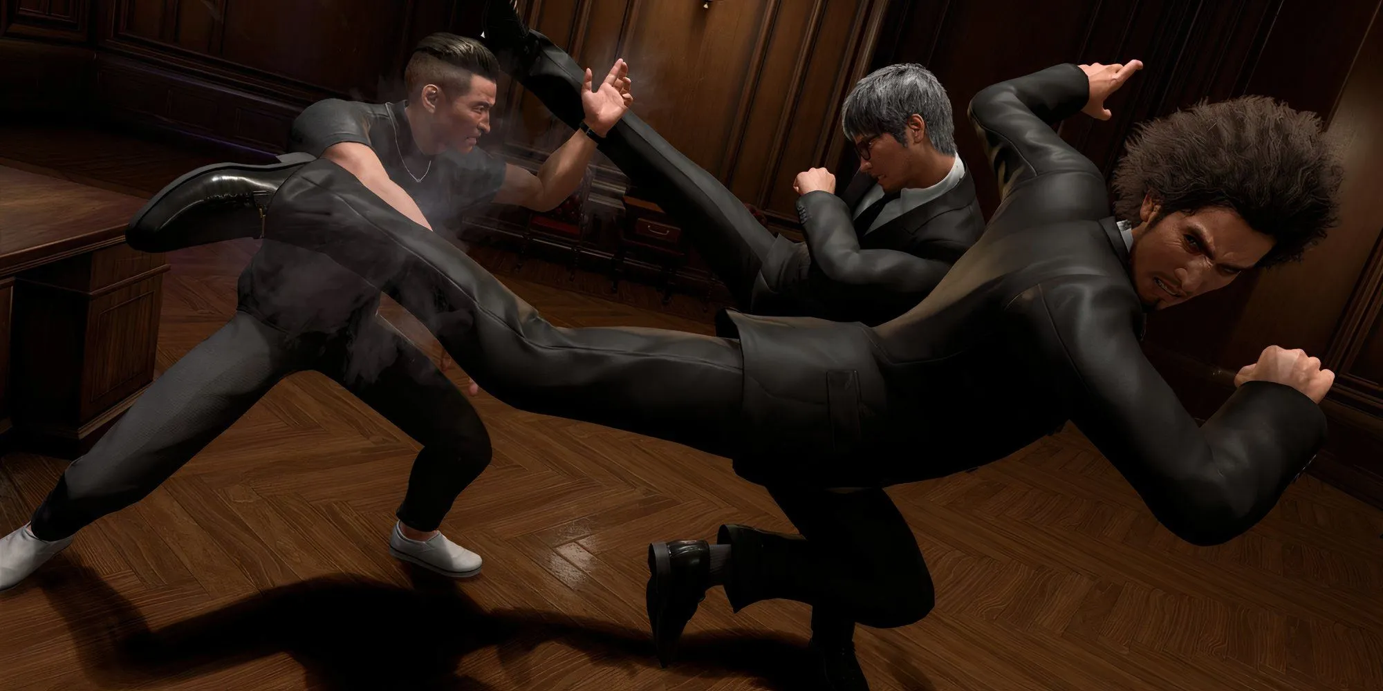 Bộ đôi Kiryu và Ichiban chiến đấu trong Like a Dragon Infinite Wealth, game RPG theo lượt với combat sáng tạo