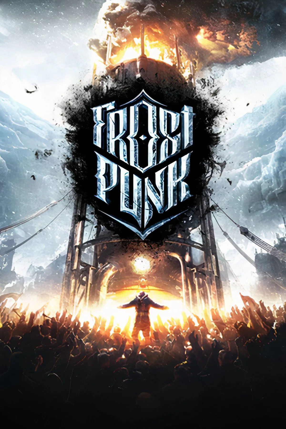 Bối cảnh khắc nghiệt và Lò Sưởi trung tâm trong thế giới game Frostpunk.