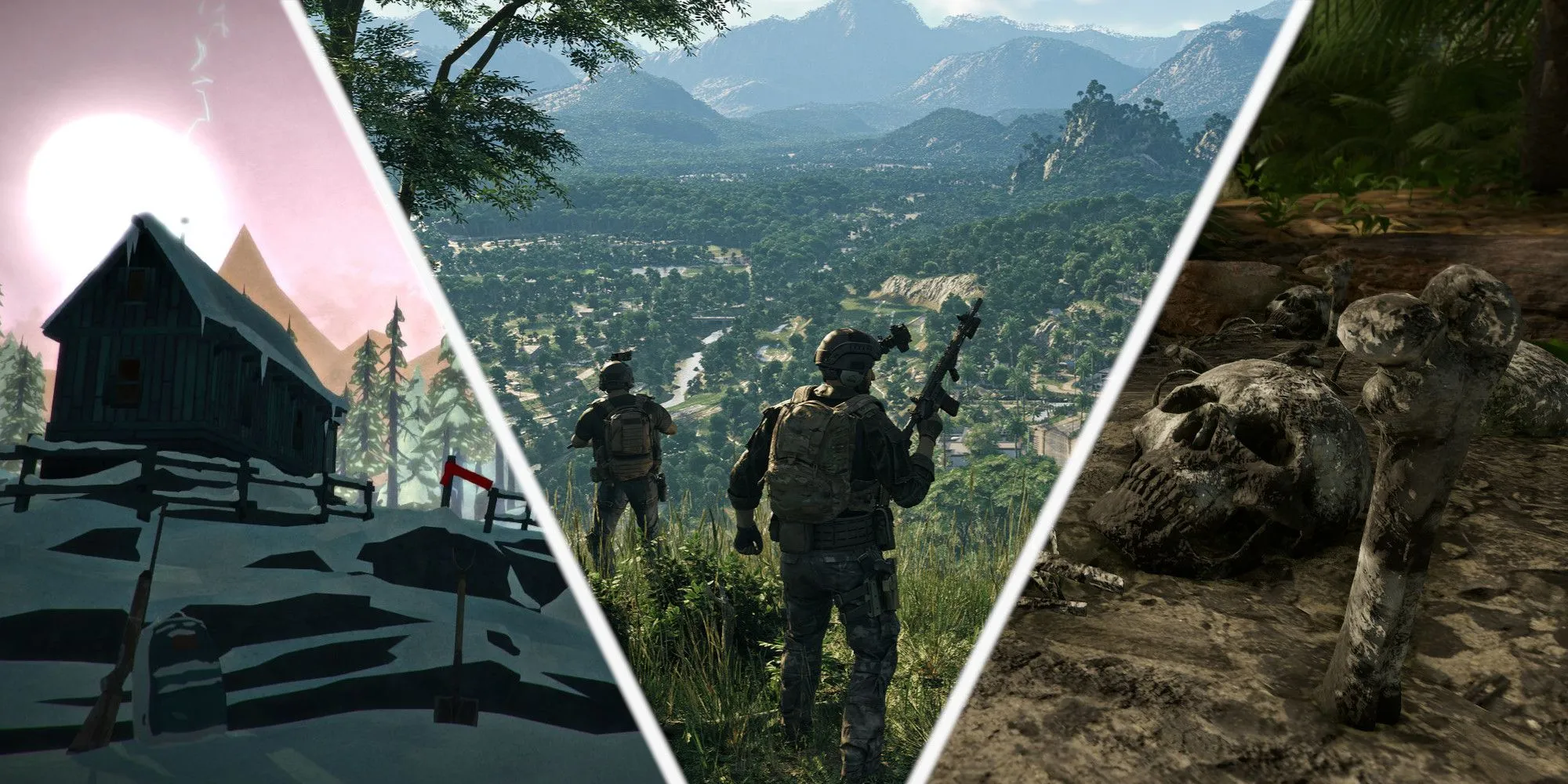 Các game sinh tồn thực tế khắc nghiệt, bao gồm The Long Dark, Grey Zone Warfare và Green Hell