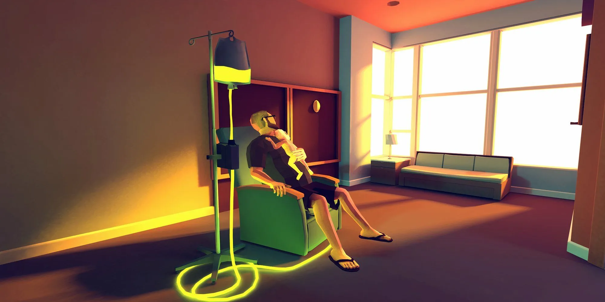 Cảnh Joel Green chiến đấu với ung thư cùng cha trong game That Dragon, Cancer