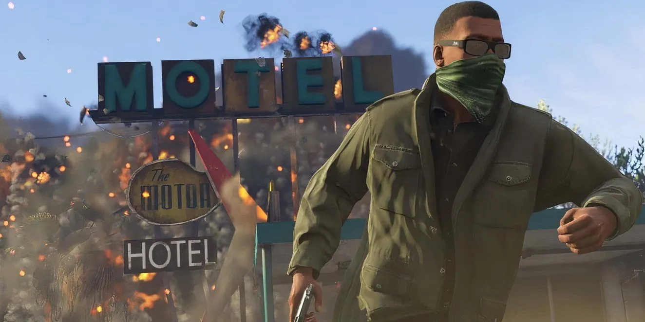 Cảnh tượng hỗn loạn với vụ nổ trong GTA 5