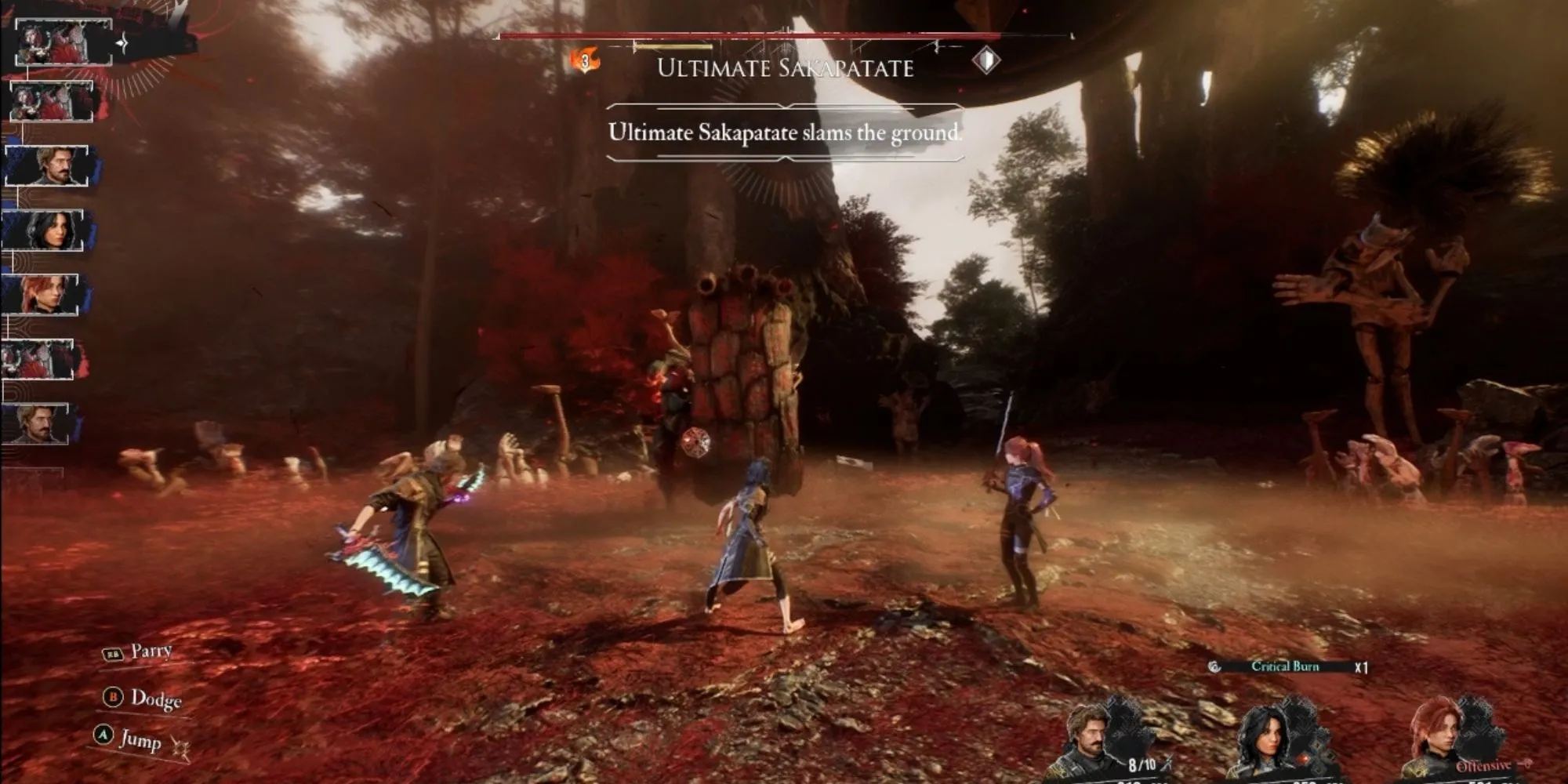 Chi tiết các đòn đánh ở giai đoạn một của boss Ultimate Sakapatate