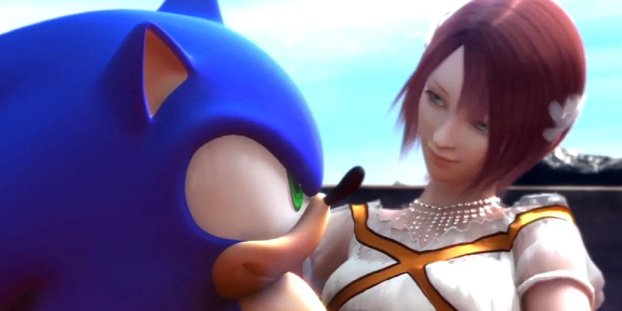Công chúa Elise và Sonic hôn nhau trong Sonic 06