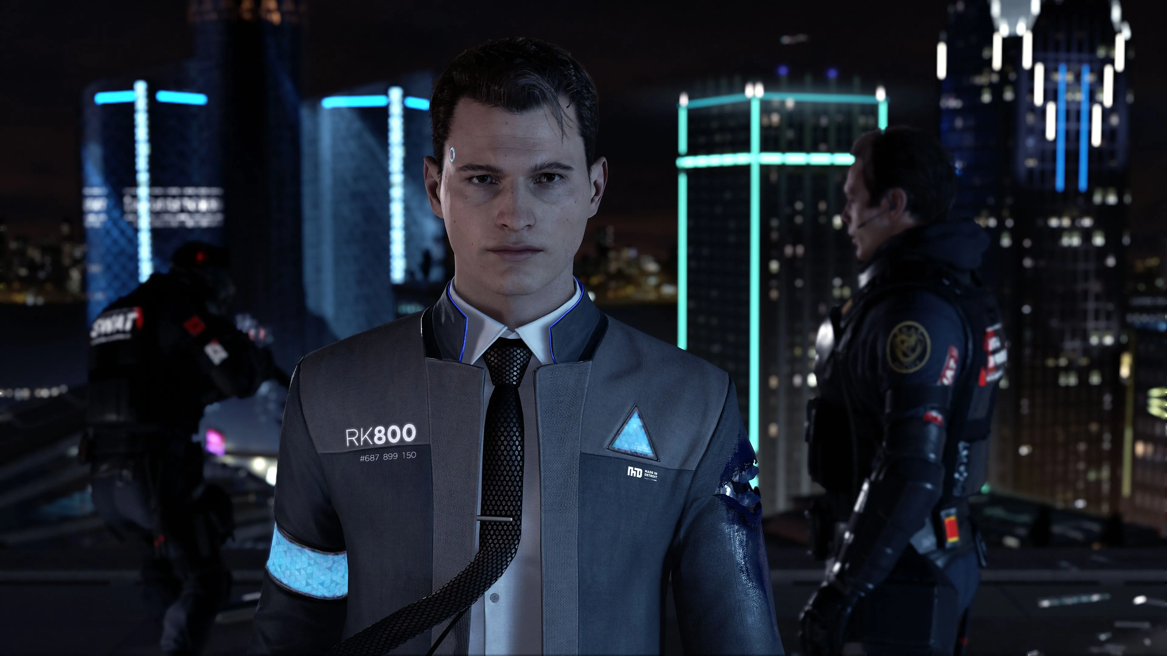 detroit become human - Connor, một trong ba nhân vật chính của Detroit: Become Human