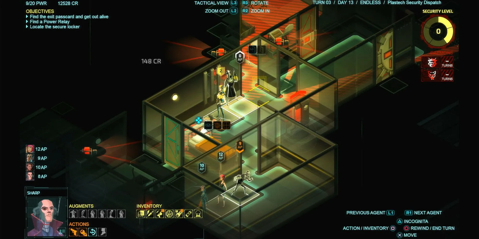 Đội điệp viên hành động lén lút trong game chiến thuật Invisible Inc