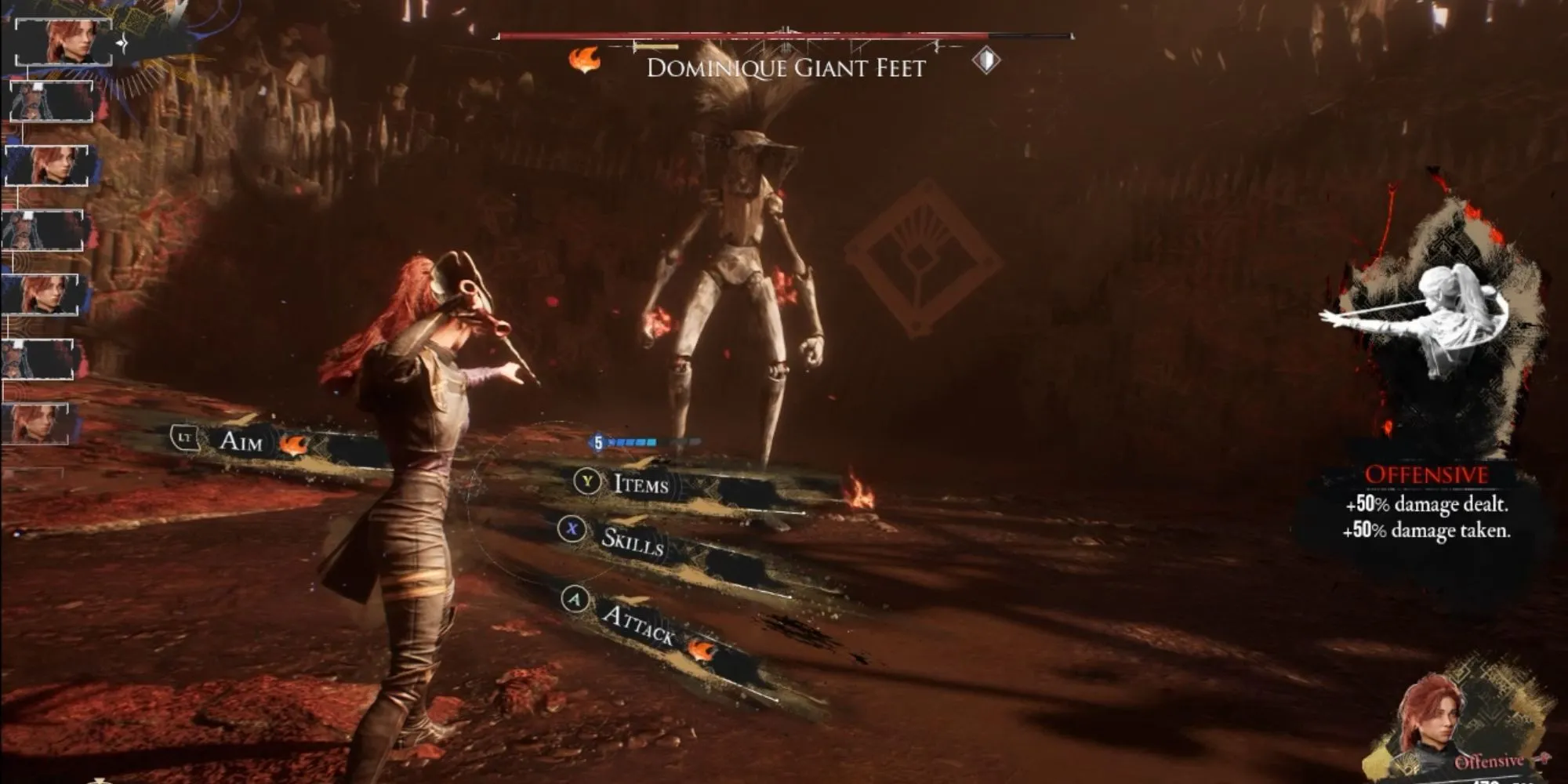 Đối mặt với Dominique Giant Feet trong Gestral Arena
